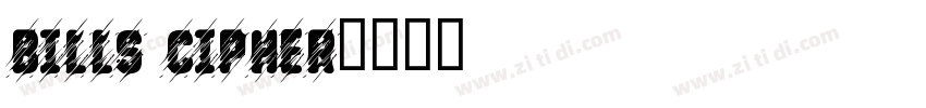 bills cipher字体转换